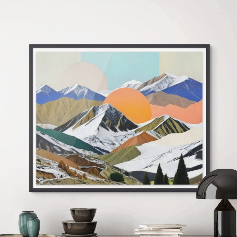 Two Suns Rising Art Print