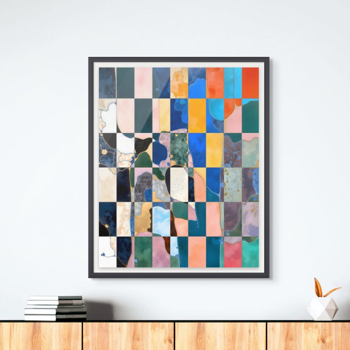 Luxe Checkerboard Art Print