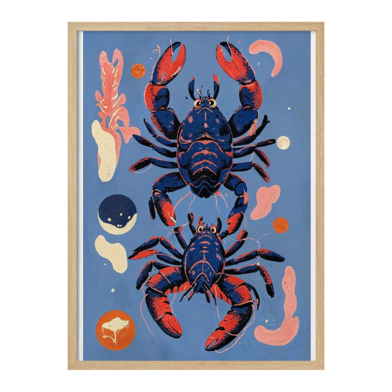 Ocean Life - Lobsters Art Print