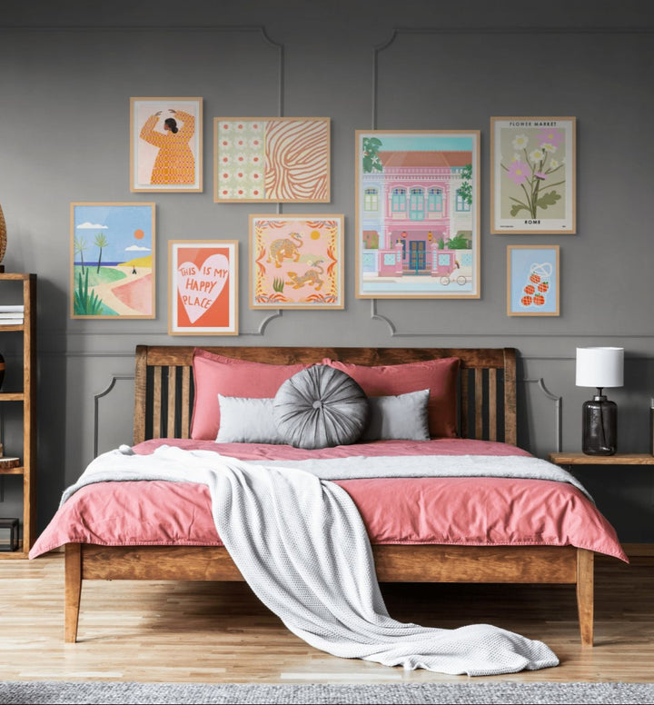 “Happy Corners” Gallery Wall