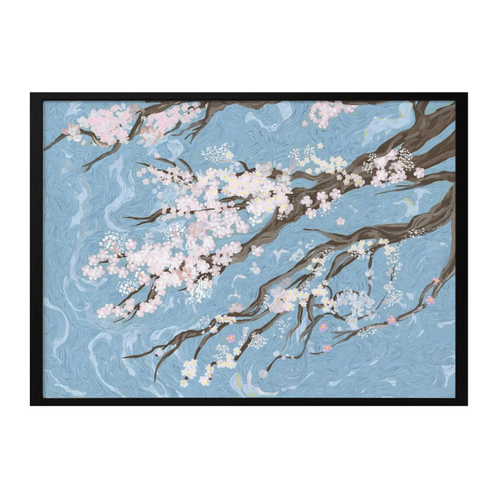 Cuadro "Spring Cherry Blossoms Blue"