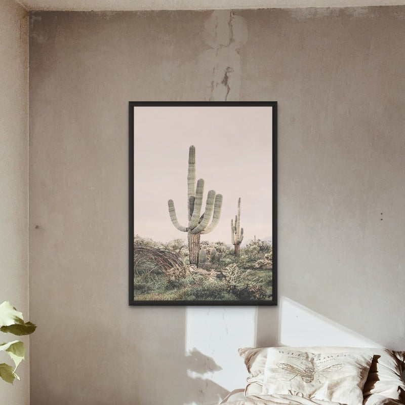 Pink Saguaro Art Print