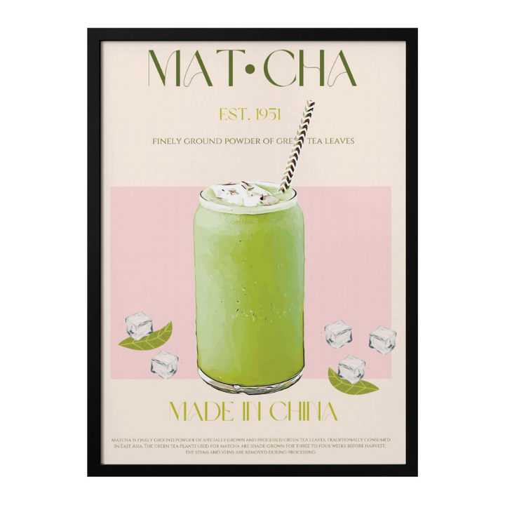 Cuadro "Chilled Matcha Drink"