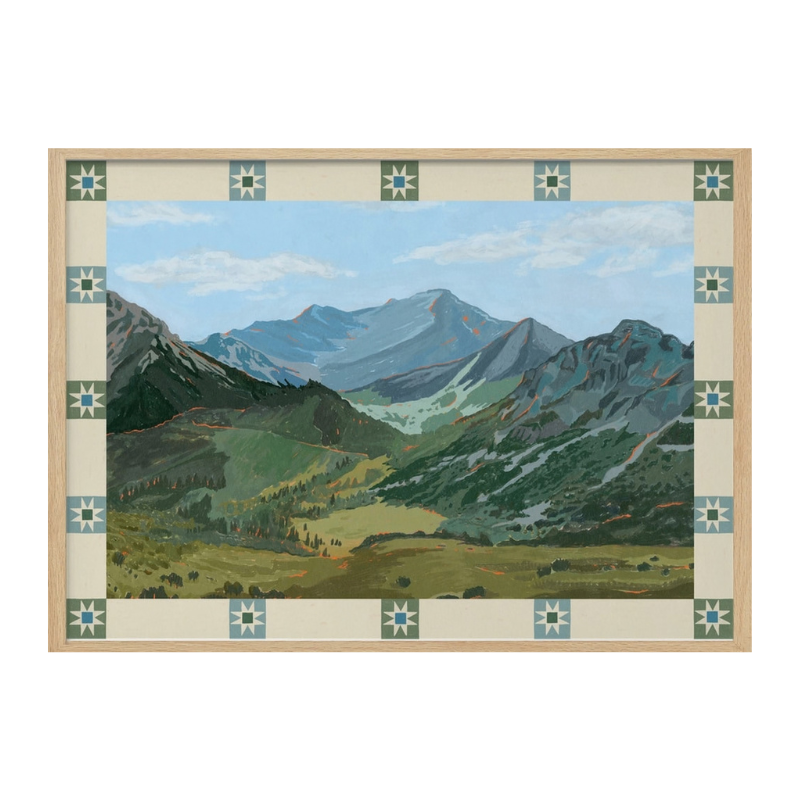Cuadro "Scenic Alpine Valley"