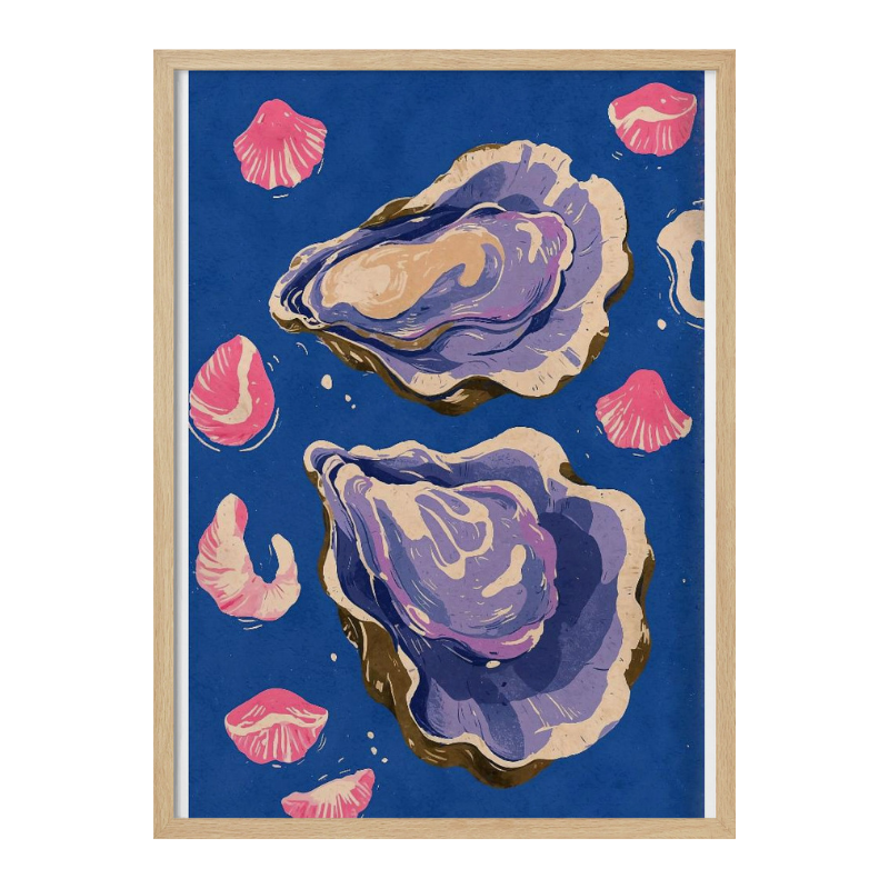 Oceanic Life - Oysters Art Print