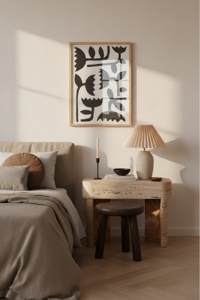 Cuadro "Linocut Tulips #3"