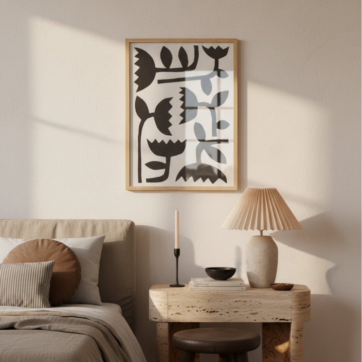 Cuadro "Linocut Tulips #3"