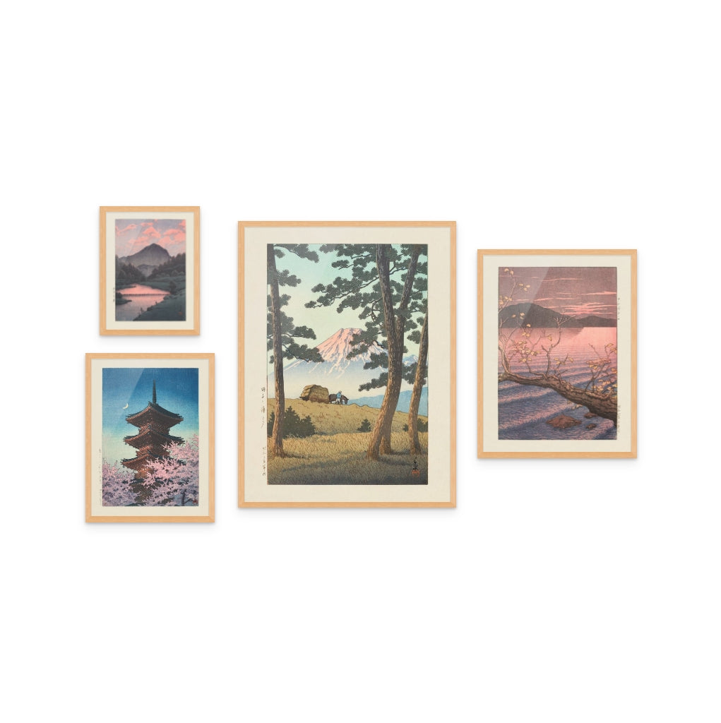 “Japanese Twilight Landscapes” Gallery Wall