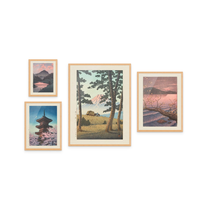 “Japanese Twilight Landscapes” Gallery Wall