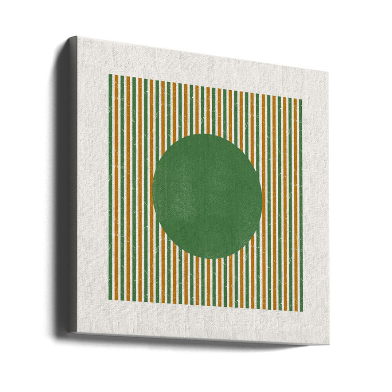 Cuadro "Green Circle Stripes"