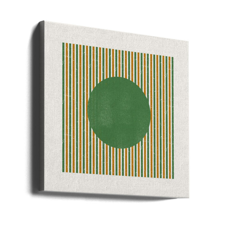 Cuadro "Green Circle Stripes"