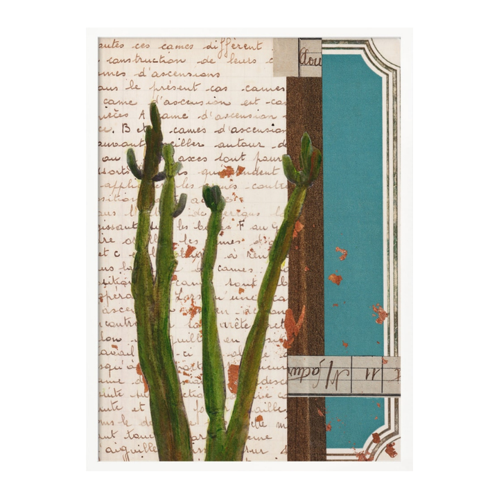 Cuadro "Green Cactus Collage"