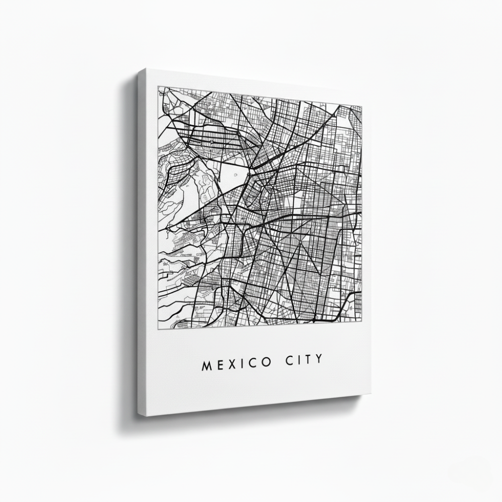 Cuadro "Mexico Blanco y Negro"