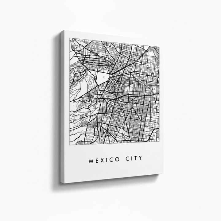 Cuadro "Mexico Blanco y Negro"