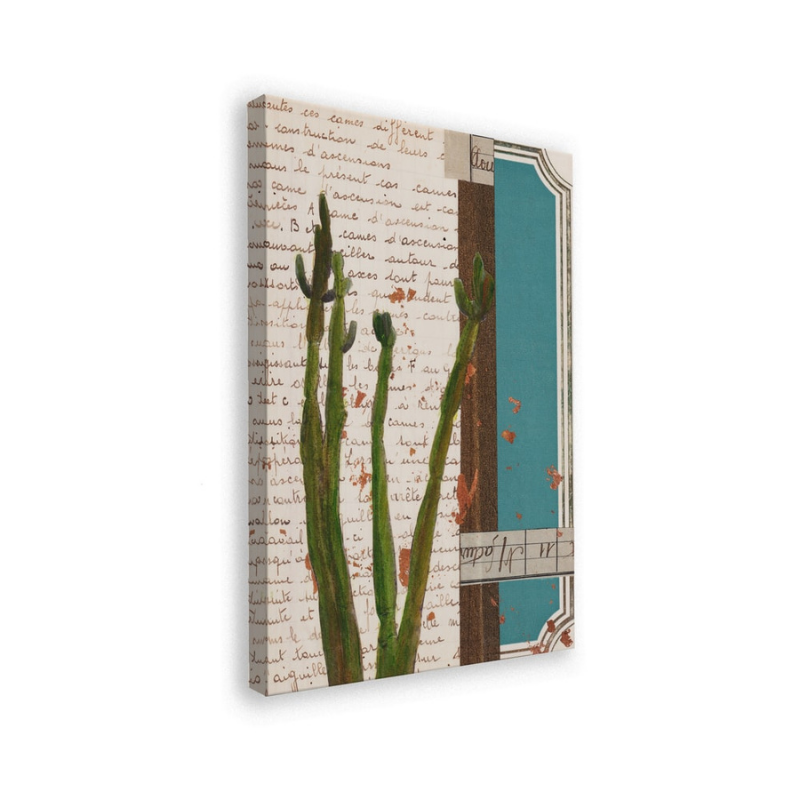 Cuadro "Green Cactus Collage"