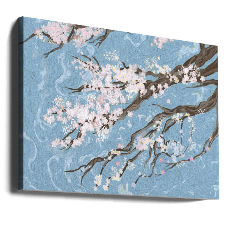 Cuadro "Spring Cherry Blossoms Blue"