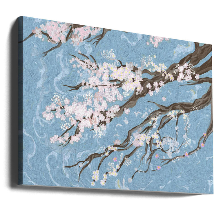 Cuadro "Spring Cherry Blossoms Blue"
