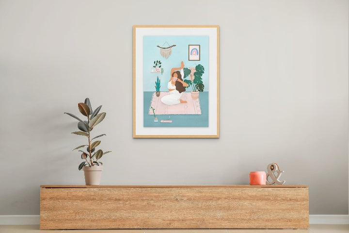 Yoga Time Art Print