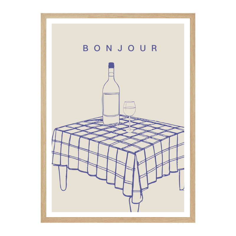 Cuadro "Bonjour"