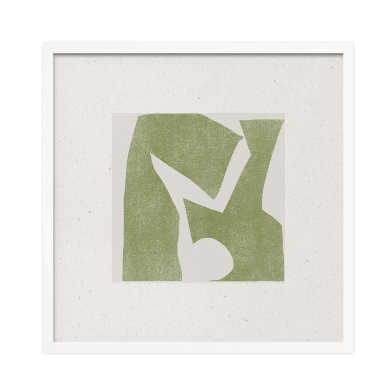 Cuadro "Green Geometric Harmony"