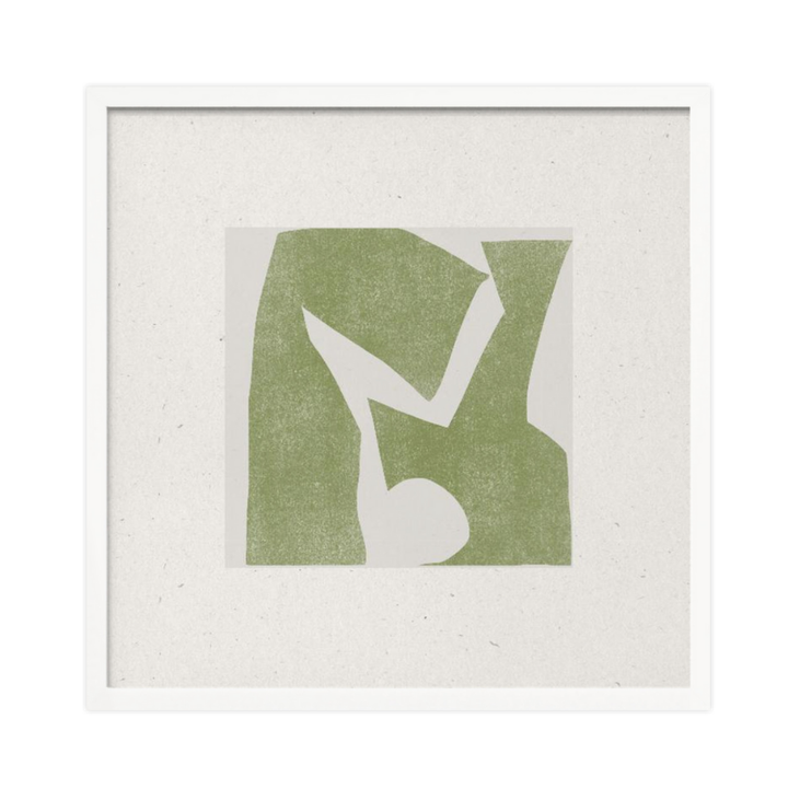 Cuadro "Green Geometric Harmony"