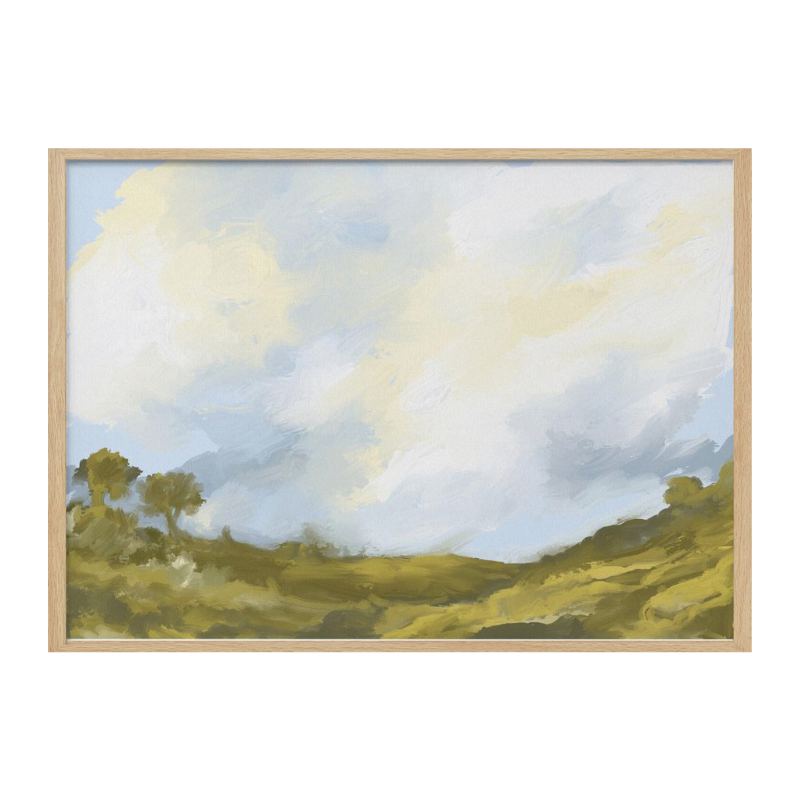 Cuadro "Rolling Fields Cloudscape"