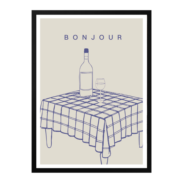 Cuadro "Bonjour"