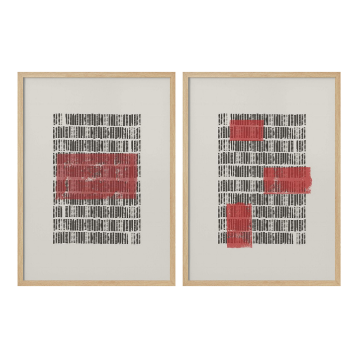 Set "Structured Contrast" Art Prints