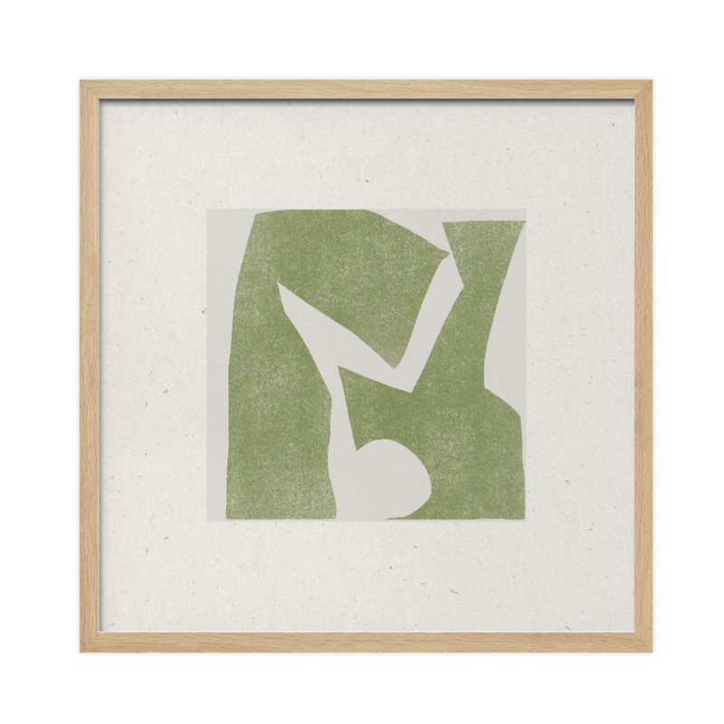 Cuadro "Green Geometric Harmony"