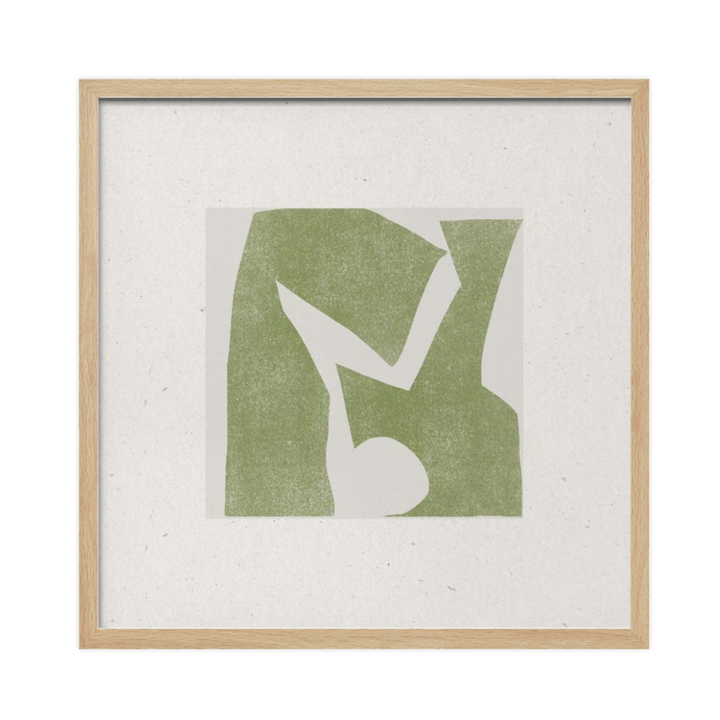 Cuadro "Green Geometric Harmony"
