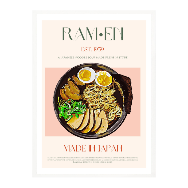 Cuadro "Savoring Japanese Ramen Bowl"