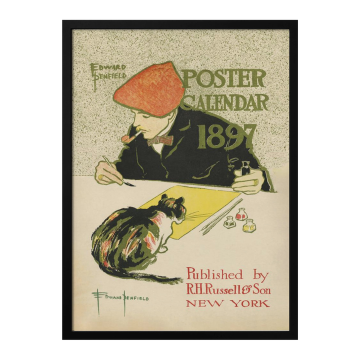 Edward Penfield Self Portrait Art Print