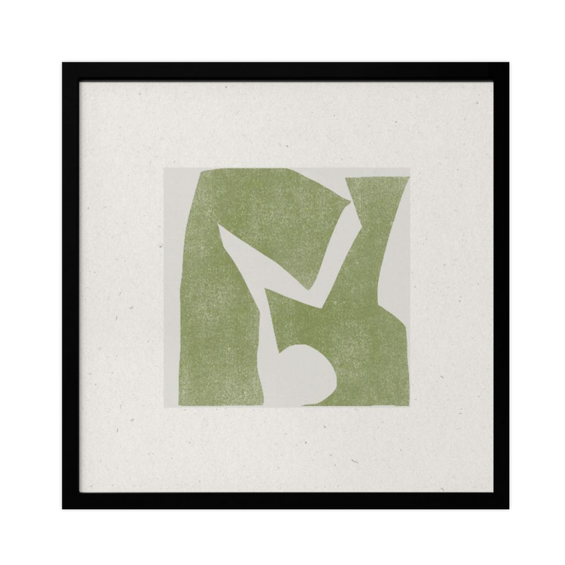 Cuadro "Green Geometric Harmony"