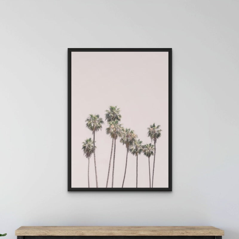 Blush Palms Art Print