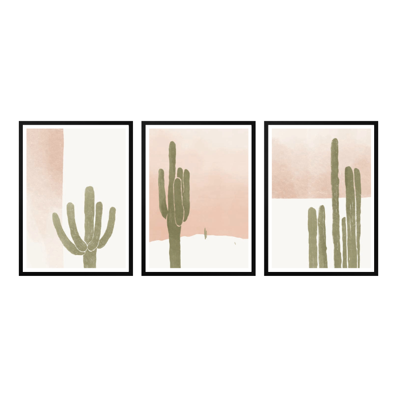 Set de cuadros "Desert Soft Tones"