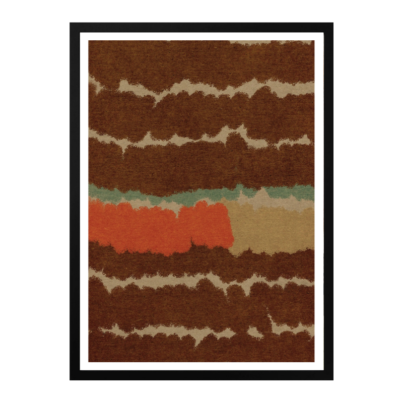Cuadro "Earthy Stripe Abstract"