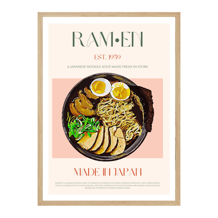 Cuadro "Savoring Japanese Ramen Bowl"