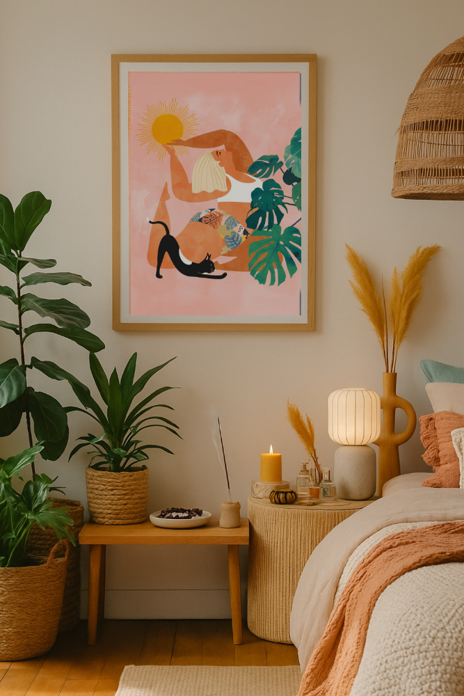 Cuadro "Tropical Yoga"