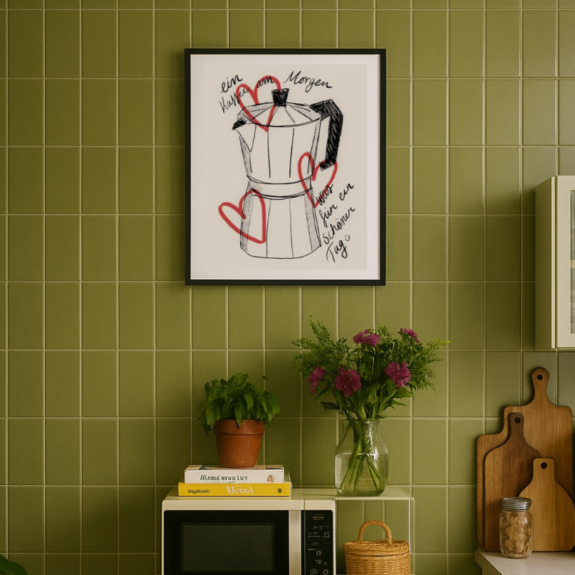 Cuadro "Kaffee am Morgen"