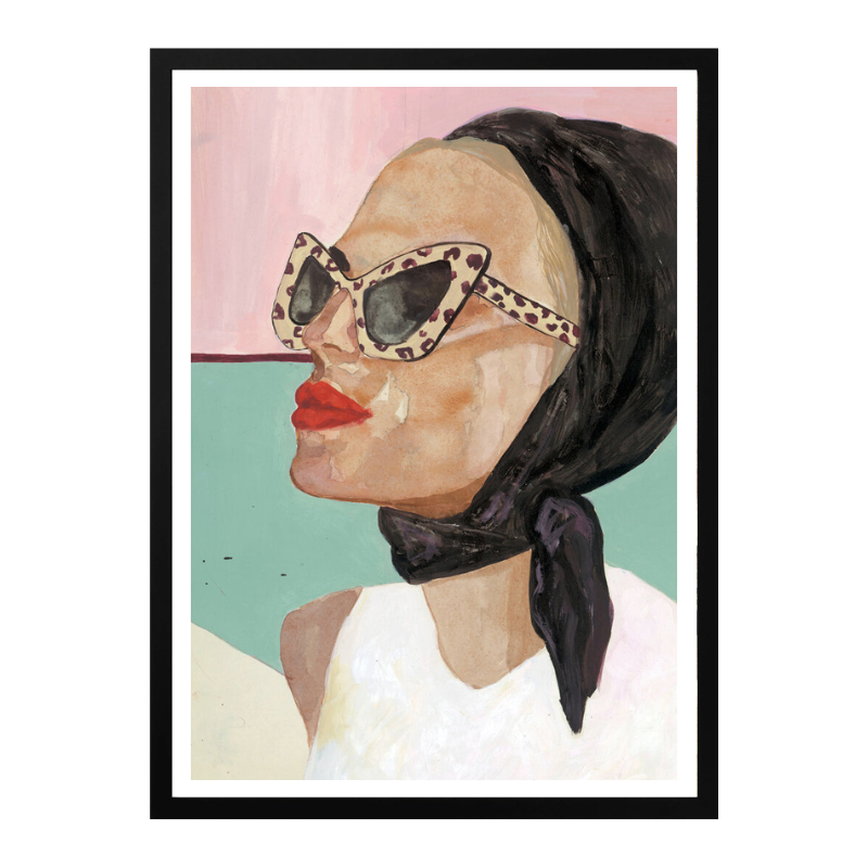 Cuadro "Chic Scarf Sunglasses"