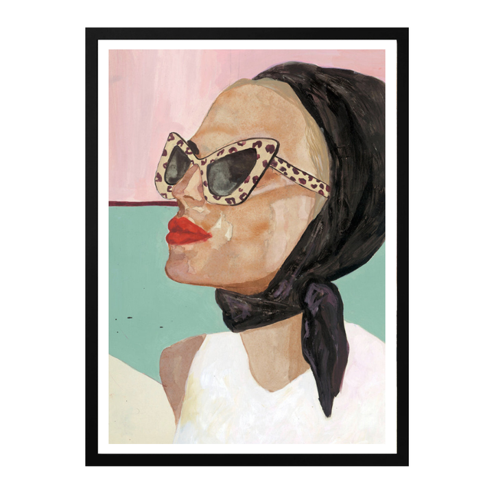 Cuadro "Chic Scarf Sunglasses"