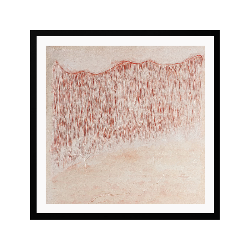 Cuadro "Crimson Wavescape"