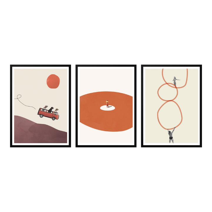 Set de cuadros "Surreal Playground"