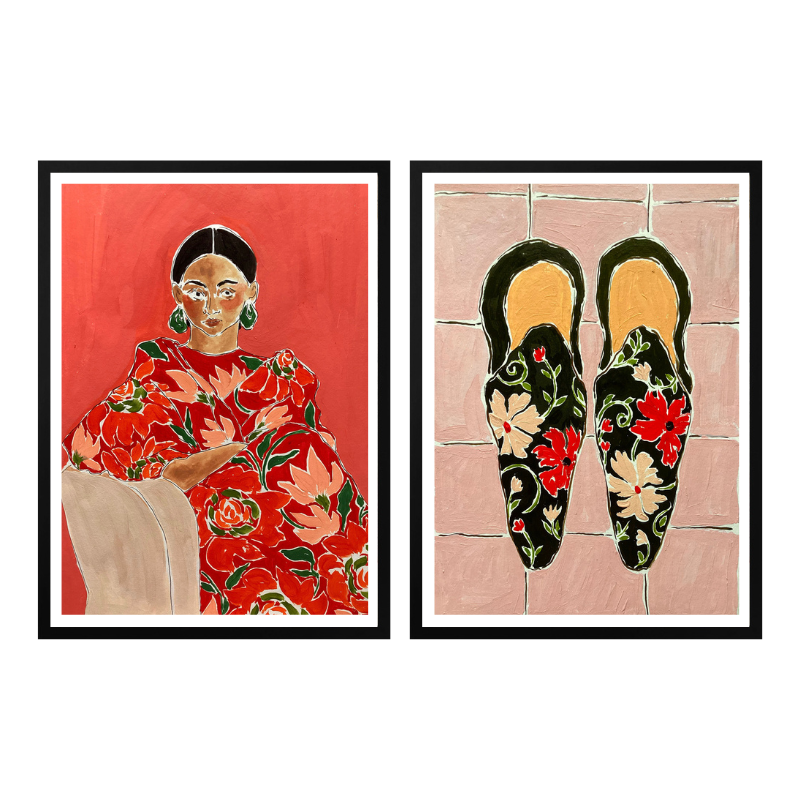 Set de cuadros "Floral Muse"