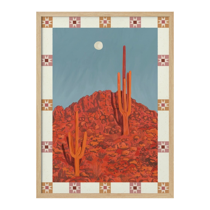 Cuadro "Desert Moon Saguaro"