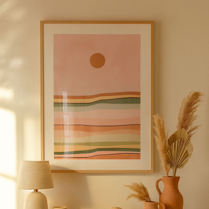 Cuadro "Colorful sunset"