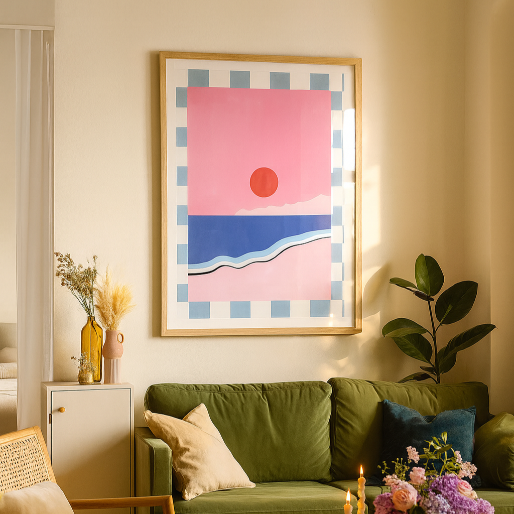 Cuadro "Pink sunset"