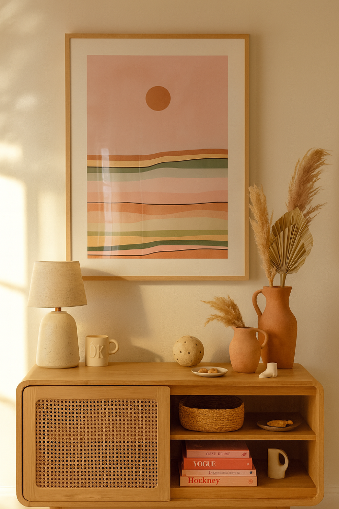 Cuadro "Colorful sunset"