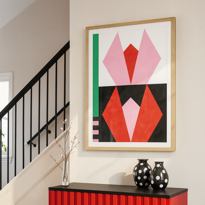 Cuadro "Geometric tulips"