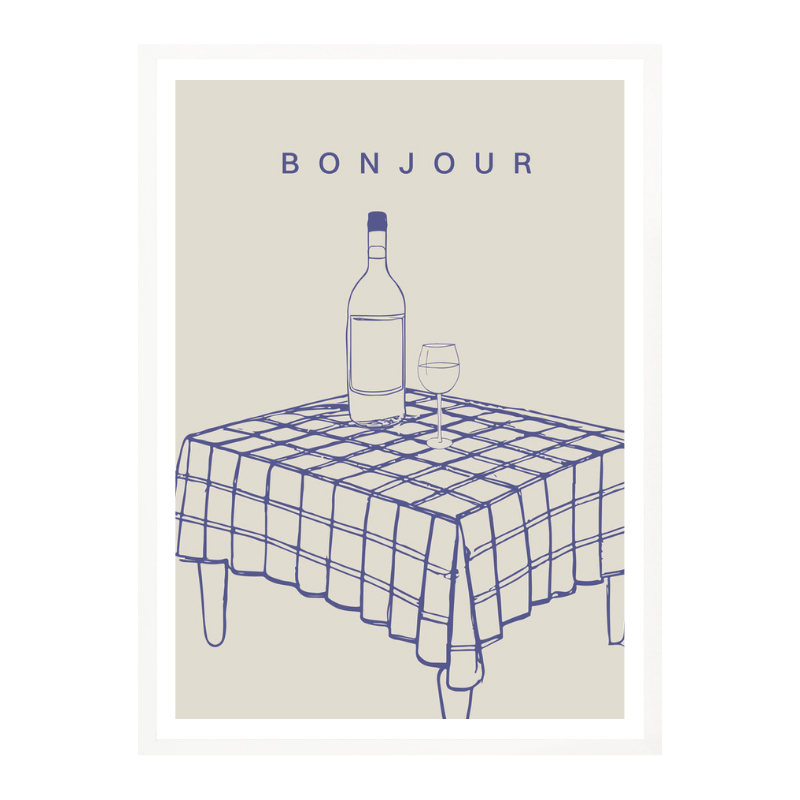 Cuadro "Bonjour"